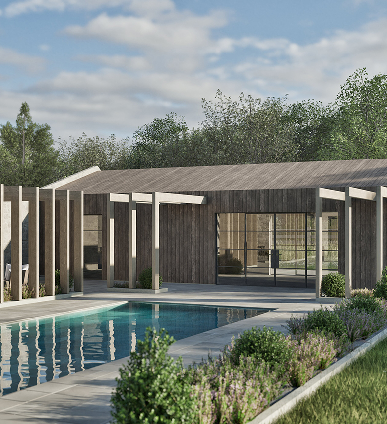 Contemporary Swimming Pool Barn Conversion, Wiltshire - Richmond Bell Architects
