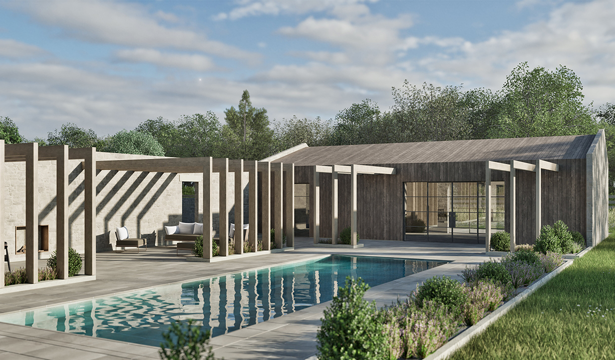 Contemporary Swimming Pool Barn Conversion, Wiltshire - Richmond Bell Architects