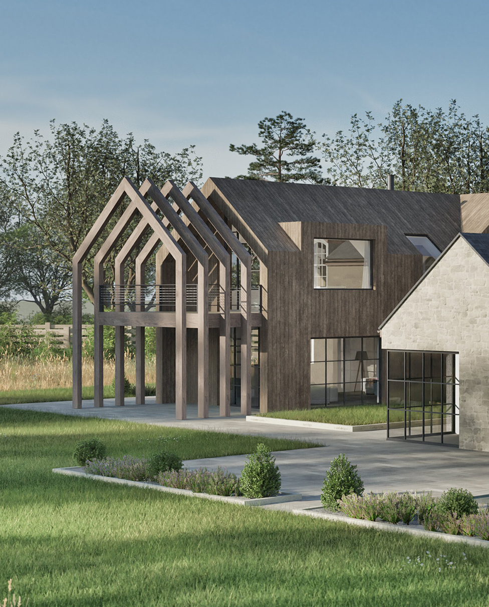 Contemporary Sustainable Barn Conversion, Wiltshire - Richmond Bell Architects